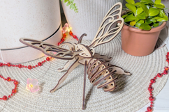 Fairy Bee Ornament - Laser Cut File, SVG Plywood Project Product Image 6
