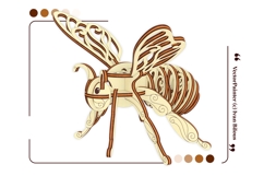 Fairy Bee Ornament - Laser Cut File, SVG Plywood Project Product Image 19