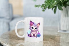 Fairy Cat Sublimation Clipart Bundle - 17 Designs Product Image 7