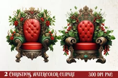 Fairy Christmas Sublimation Clipart, Fairy Christmas PNG Product Image 1