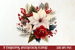 Fairy Christmas Sublimation Clipart, Fairy Christmas PNG Product Image 1