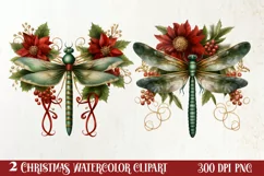 Fairy Christmas Sublimation Clipart, Fairy Christmas PNG Product Image 1
