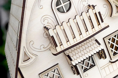 Fairy dollhouse - laser cut fies, SVG plan Fantasy dollhouse Product Image 3