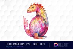 Fairy Dragon Egg Watercolor Clipart Product Image 1
