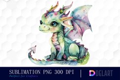 Fairy Dragon Sublimation PNG Clipart Product Image 1