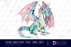 Fairy Dragon Sublimation PNG Clipart Product Image 1