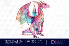 Fairy Dragon Sublimation PNG Clipart Product Image 1