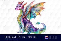 Fairy Dragon Sublimation PNG Clipart Product Image 1