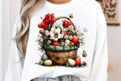 Fairy Easter Basket Clipart PNG Product Image 2