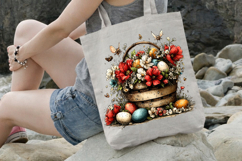 Fairy Easter Basket Clipart PNG Product Image 3