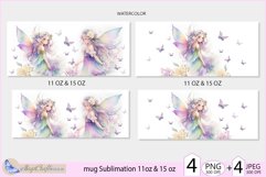 Mug Wrap fairy elf Sublimation| fabulous fairy mug 11oz 15oz Product Image 2