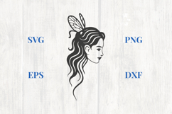 Fairy with Butterfly Wings SVG Product Image 1
