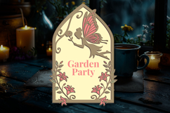 Fairy Lilies Stained glass - 4 SVG layers Product Image 2