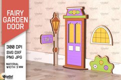 Fairy Garden Doors Laser Cut Bundle. Wooden Fairy Doors SVG Product Image 6