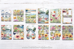 Printable Fairy Garden Junk Journal Kit, paper craft kit Product Image 4