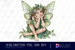 Fairy Girl Watercolor Clipart Product Image 1