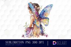 Fairy Girl Sublimation PNG Clipart Product Image 1