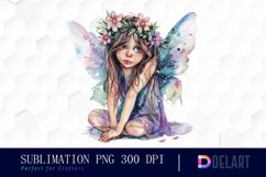 Fairy Girl Sublimation PNG Clipart Product Image 1