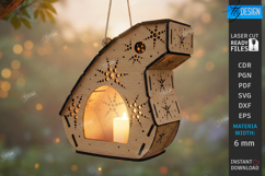 Fairy House Laser Cut| Garden Lantern |Hanging Candle Holder Product Image 1