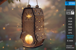 Fairy House Laser Cut| Garden Lantern |Hanging Candle Holder Product Image 1