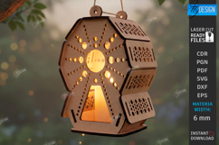 Fairy House Laser Cut| Garden Lantern |Hanging Candle Holder Product Image 1