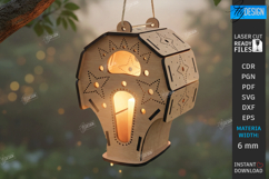 Fairy House Laser Cut| Garden Lantern |Hanging Candle Holder Product Image 1