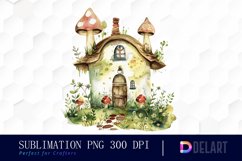 Fairy House Illustration Clipart Product Image 1