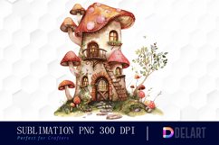 Fairy House Illustration Clipart Product Image 1