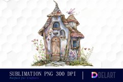 Fairy House Illustration Clipart Product Image 1