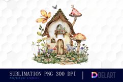 Fairy House Illustration Clipart Product Image 1