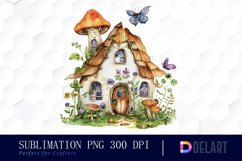 Fairy House Illustration Clipart Product Image 1