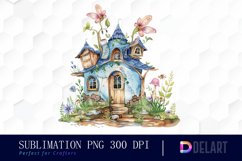 Fairy House Illustration Clipart Product Image 1