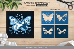3D Shadowbox Decorative Butterfly with Fairy and Leaves Product Image 1