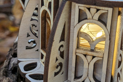 Kettle Fairy House Laser Cut File, SVG Miniature Product Image 11