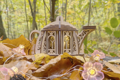 Kettle Fairy House Laser Cut File, SVG Miniature Product Image 9