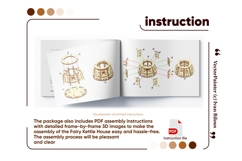 Kettle Fairy House Laser Cut File, SVG Miniature Product Image 8