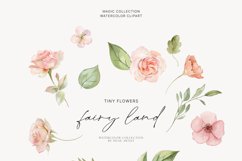 Peachy Flora Watercolor Collection, Summer Floral Clipart Product Image 3