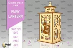 Fairy Lantern Laser Cut. Fairy Fairies SVG. Fantasy Design Product Image 1