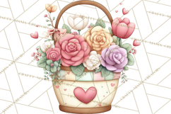 Valentine Fairy Clipart, PNG, Romantic Fairies With Hearts Product Image 4
