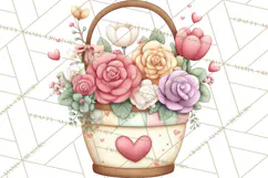 Valentine Fairy Clipart, PNG, Romantic Fairies With Hearts Product Image 4