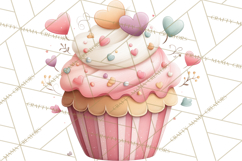 Valentine Fairy Clipart, PNG, Romantic Fairies With Hearts Product Image 2