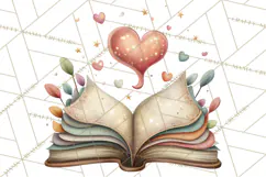 Valentine Fairy Clipart, PNG, Romantic Fairies With Hearts Product Image 5