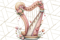 Valentine Fairy Clipart, PNG, Romantic Fairies With Hearts Product Image 2