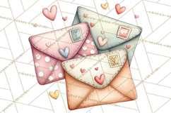 Valentine Fairy Clipart, PNG, Romantic Fairies With Hearts Product Image 2