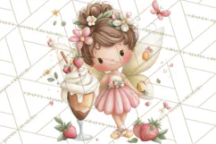 Valentine Fairy Clipart, PNG, Romantic Fairies With Hearts Product Image 2