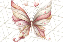 Valentine Fairy Clipart, PNG, Romantic Fairies With Hearts Product Image 3