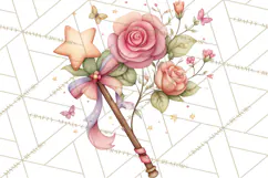 Valentine Fairy Clipart, PNG, Romantic Fairies With Hearts Product Image 4