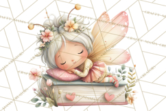 Valentine Fairy Clipart, PNG, Romantic Fairies With Hearts Product Image 4