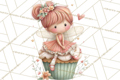 Valentine Fairy Clipart, PNG, Romantic Fairies With Hearts Product Image 4