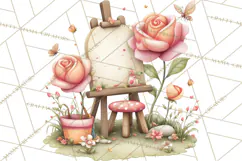 Valentine Fairy Clipart, PNG, Romantic Fairies With Hearts Product Image 5
